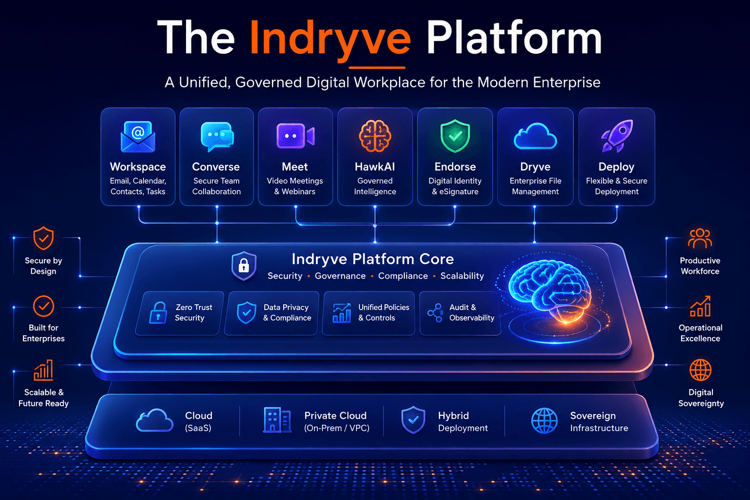 Indryve governed digital workplace platform